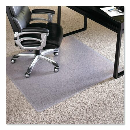 Es Robbins Deluxe Chair Mat 46"x60", Rectangular Shape, Clear, for Carpet 124377